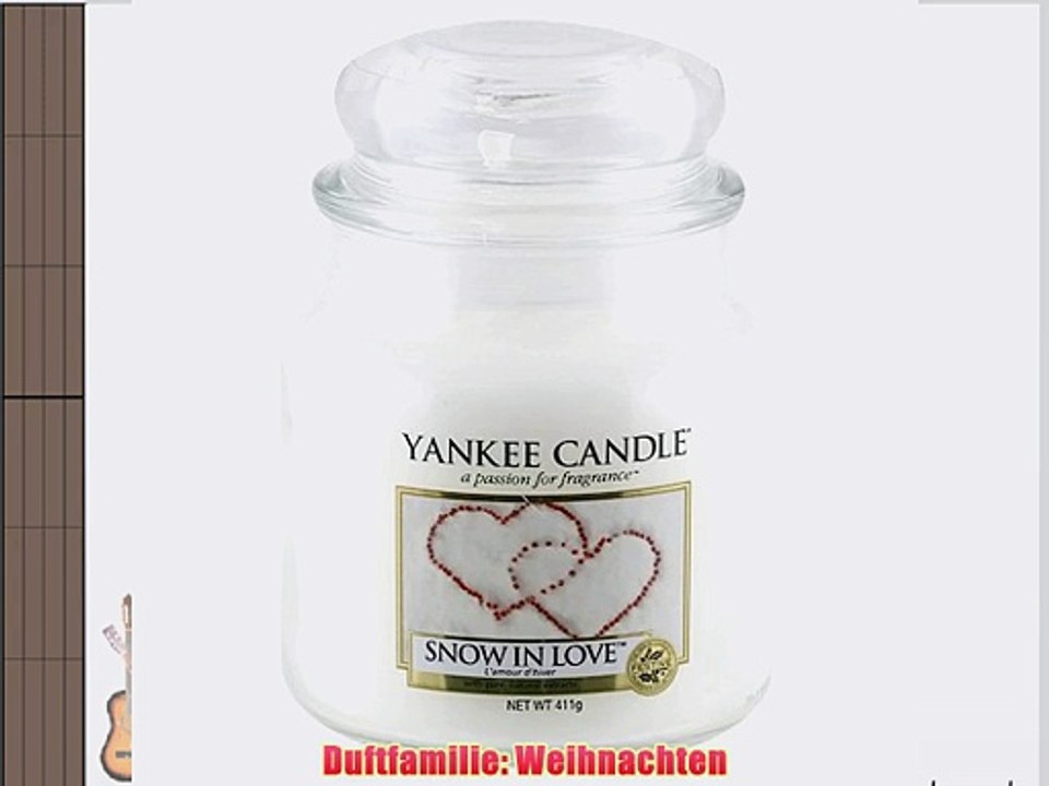 Yankee Candle Classic Housewarmer Mittel Snow In Love Duftkerze Raum Duft im Glas / Jar 1249714E