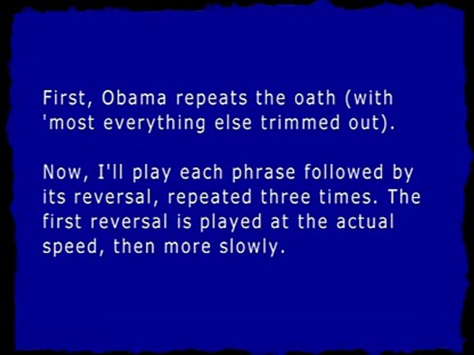 Obama takes the oath - why Roberts flubs his line