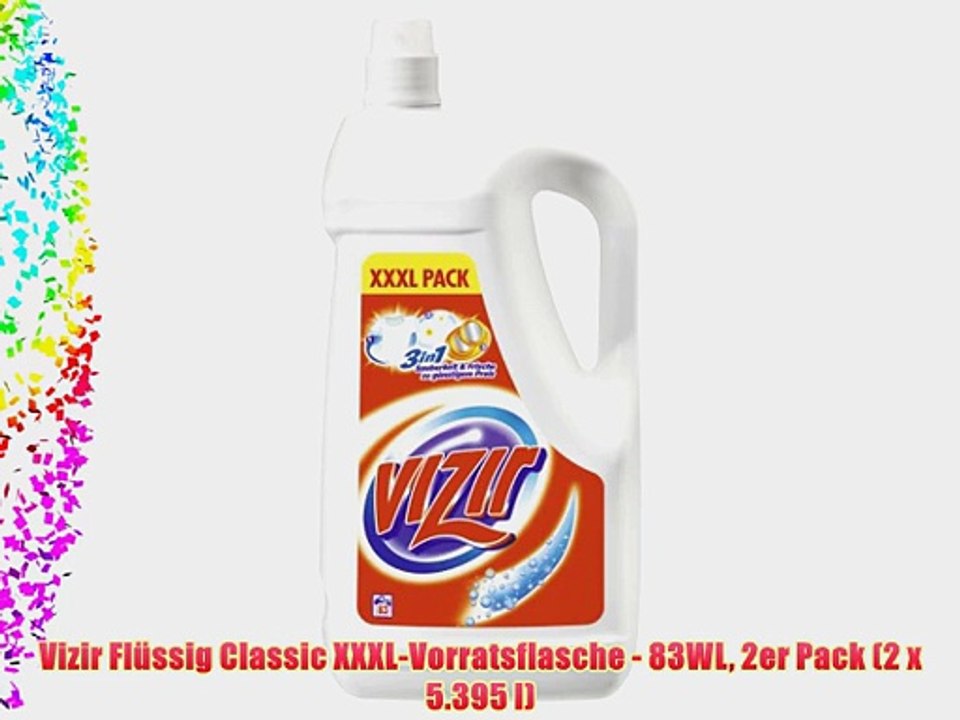 Vizir Fl?ssig Classic XXXL-Vorratsflasche - 83WL 2er Pack (2 x 5.395 l)
