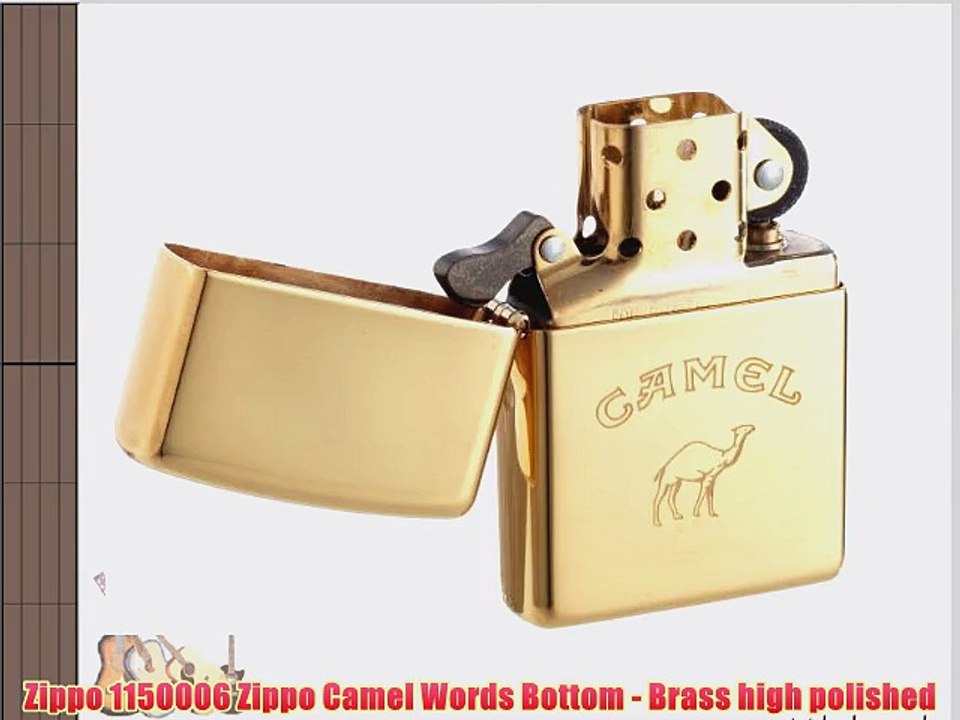 Zippo 1150006 Zippo Camel Words Bottom - Brass high polished