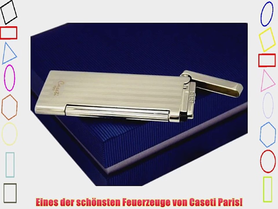 Megajet-Satin - Caseti Paris Feuerzeug MEGA FLACH F1-2-7