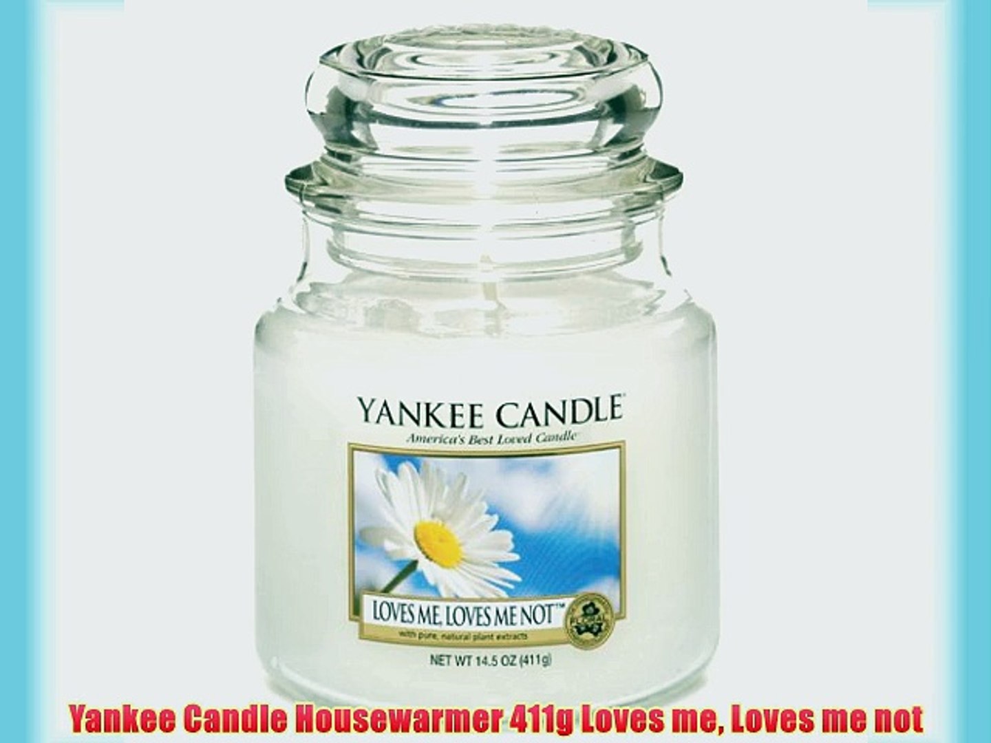 Yankee Candle Housewarmer 411g Loves me Loves me not - video dailymotion