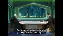 Without threat of DEATH for apostasy for leaving Islam imam admits Islam would not exist