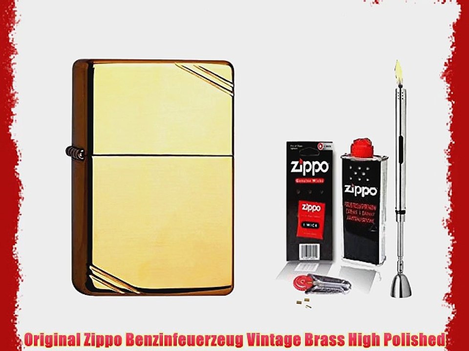 Zippo Feuerzeug Vintage Brass High Polished