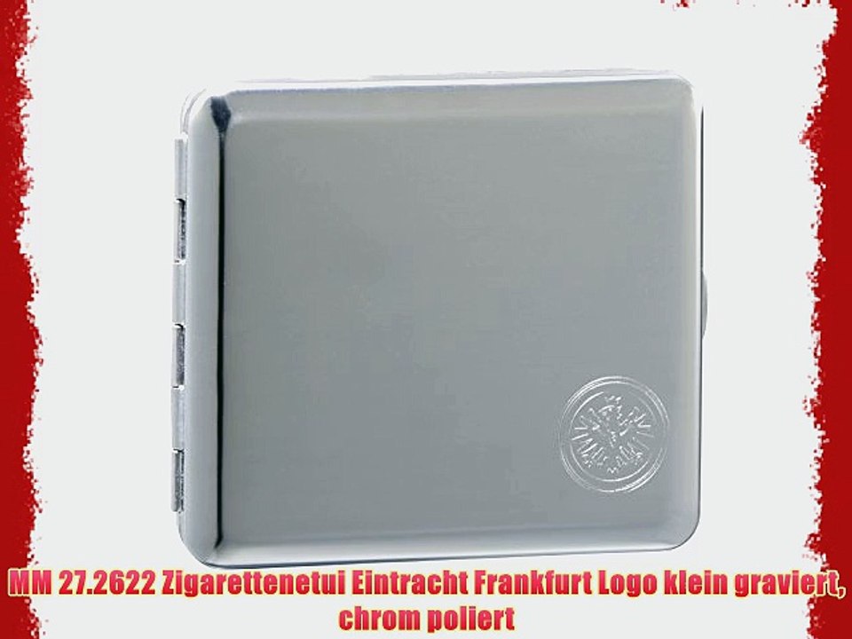 MM 27.2622 Zigarettenetui Eintracht Frankfurt Logo klein graviert chrom poliert