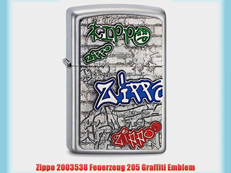 Zippo 2003538 Feuerzeug 205 Graffiti Emblem