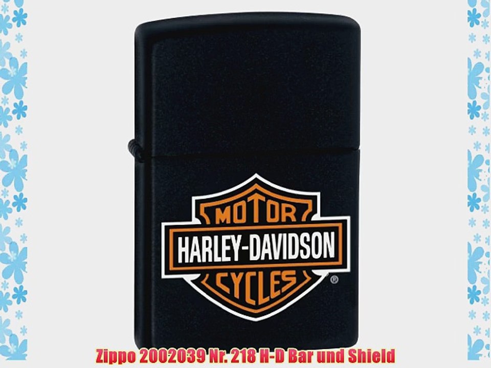 Zippo 2002039 Nr. 218 H-D Bar und Shield