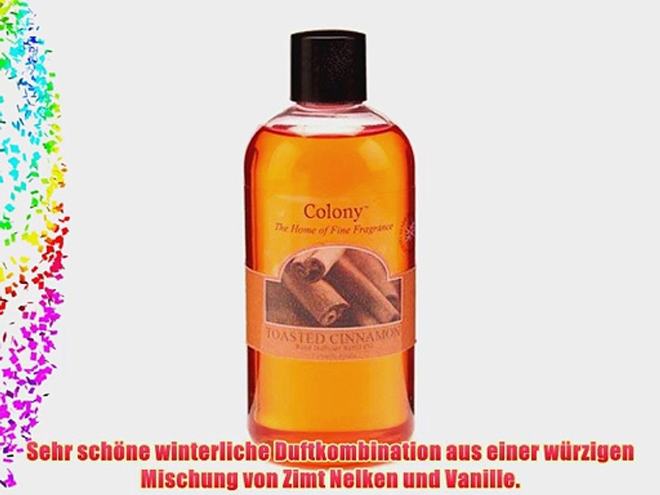 Nachf?ller 250 ml f?r Raumduft ger?steter Zimt Duftdiffuser mit Bambusst?bchen