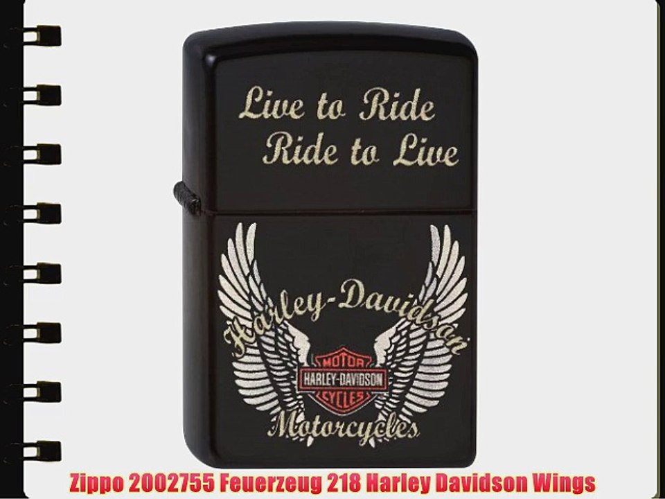 Zippo 2002755 Feuerzeug 218 Harley Davidson Wings