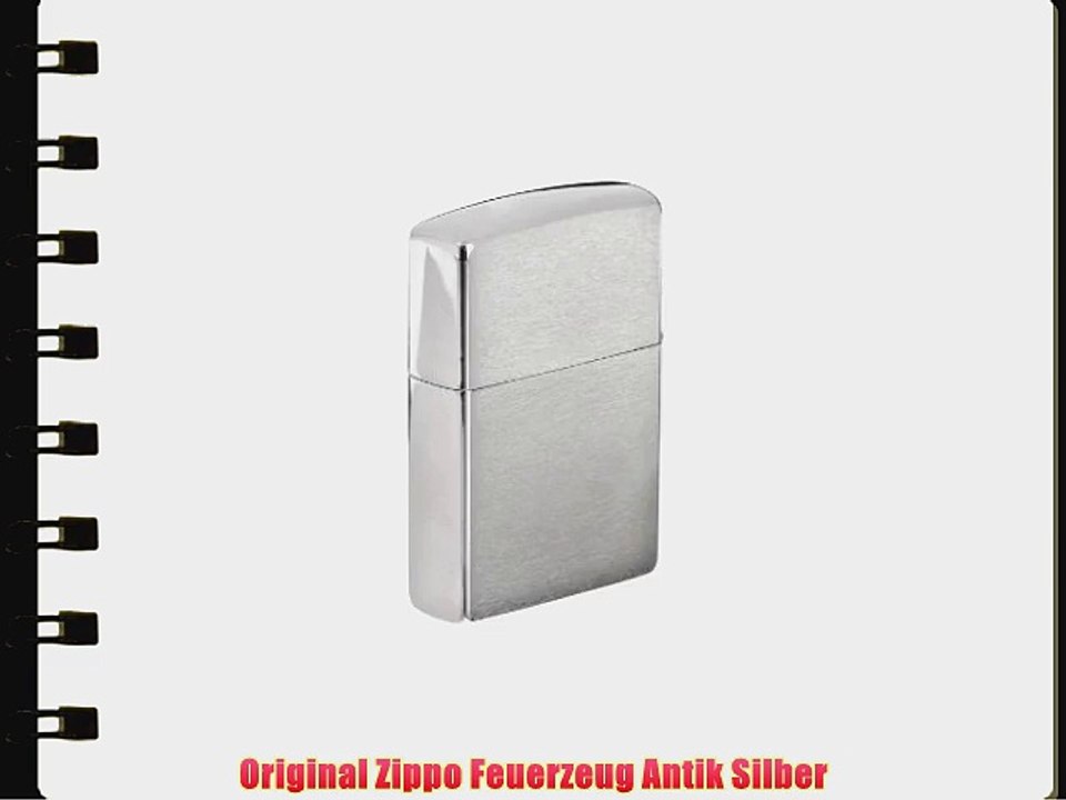 Original Zippo Feuerzeug Antik Silber
