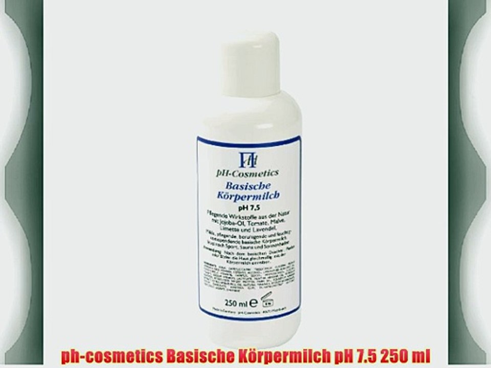 ph-cosmetics Basische K?rpermilch pH 7.5 250 ml