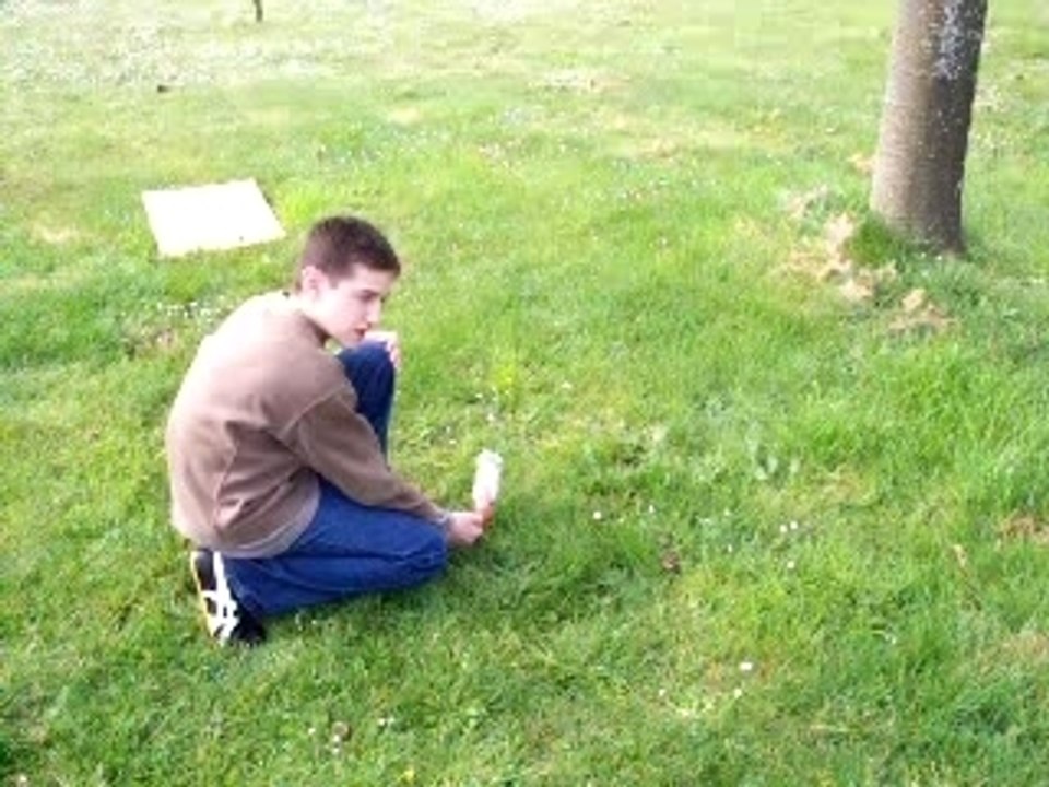 pétard artisanale dans bouteille