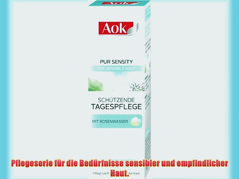 Aok Tagespflege Pur Sensity Sch?tzende Mit Rosenwasser 4er Pack (4 x 50 ml)
