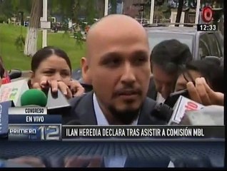 Ilan Heredia acusó a la comisión Belaunde Lossio de destruir su carrera [Video]