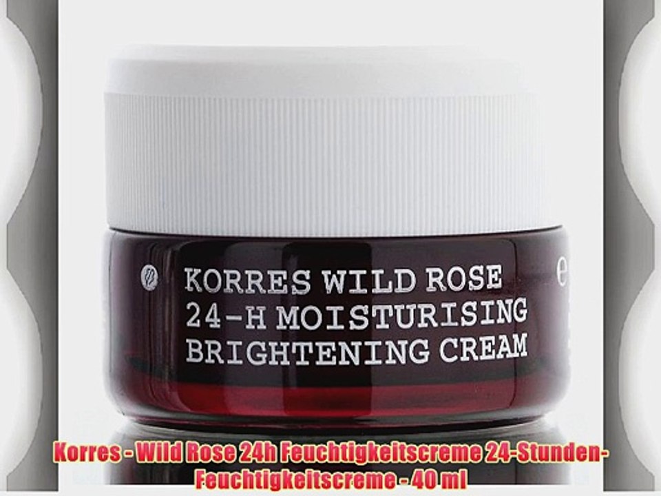 Korres - Wild Rose 24h Feuchtigkeitscreme 24-Stunden-Feuchtigkeitscreme - 40 ml