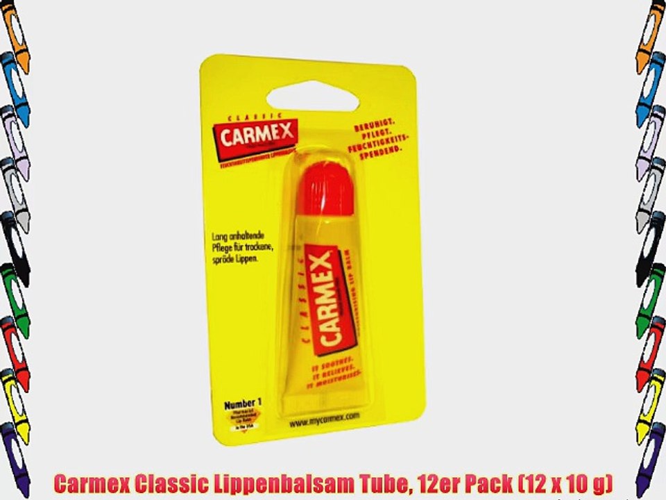 Carmex Classic Lippenbalsam Tube 12er Pack (12 x 10 g)
