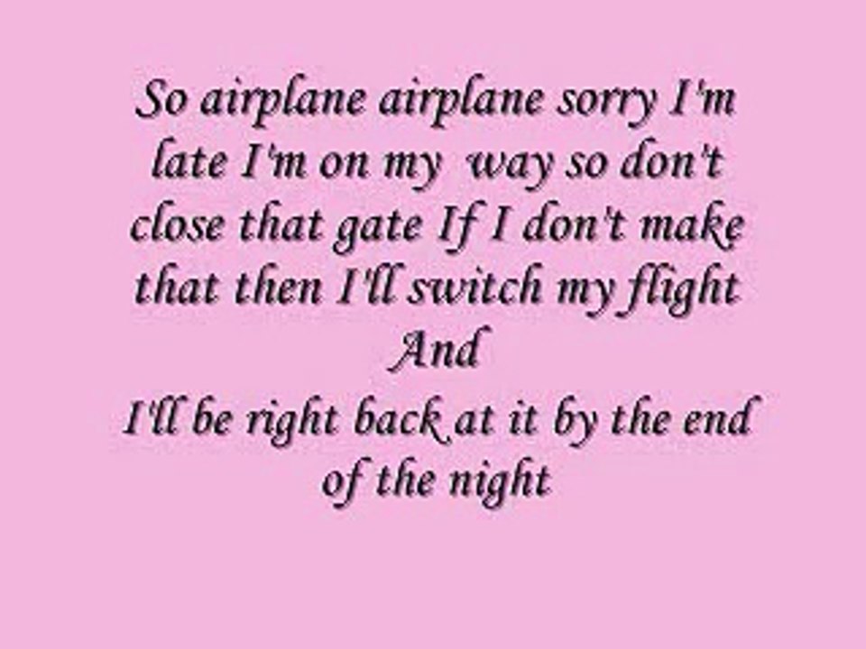 B.O.B Ft Hayley Williams-Airplanes Lyrics