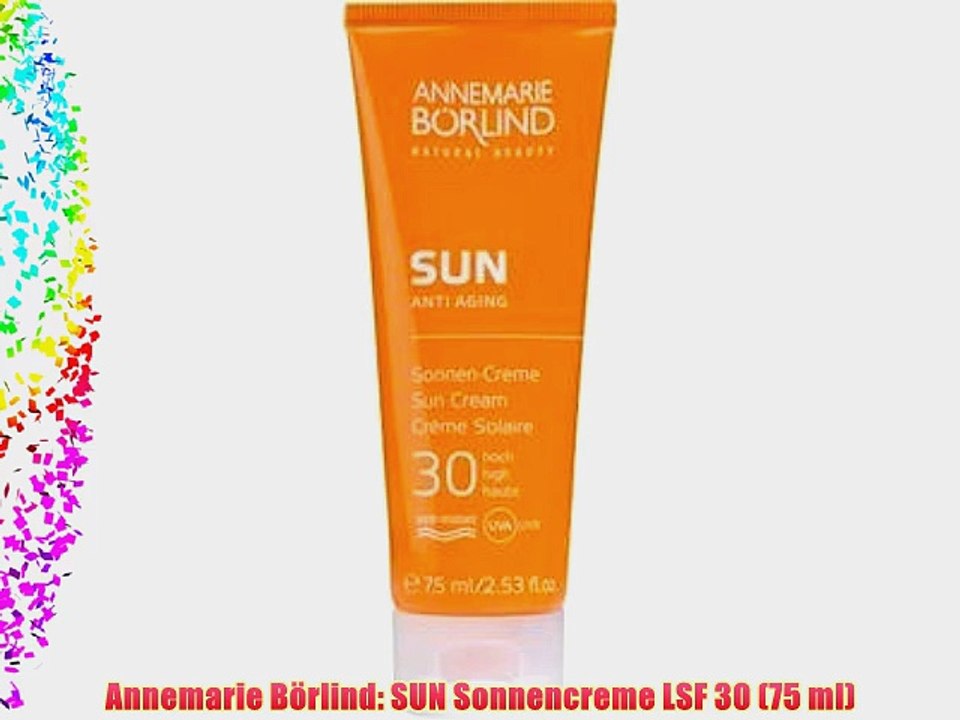 Annemarie B?rlind: SUN Sonnencreme LSF 30 (75 ml)