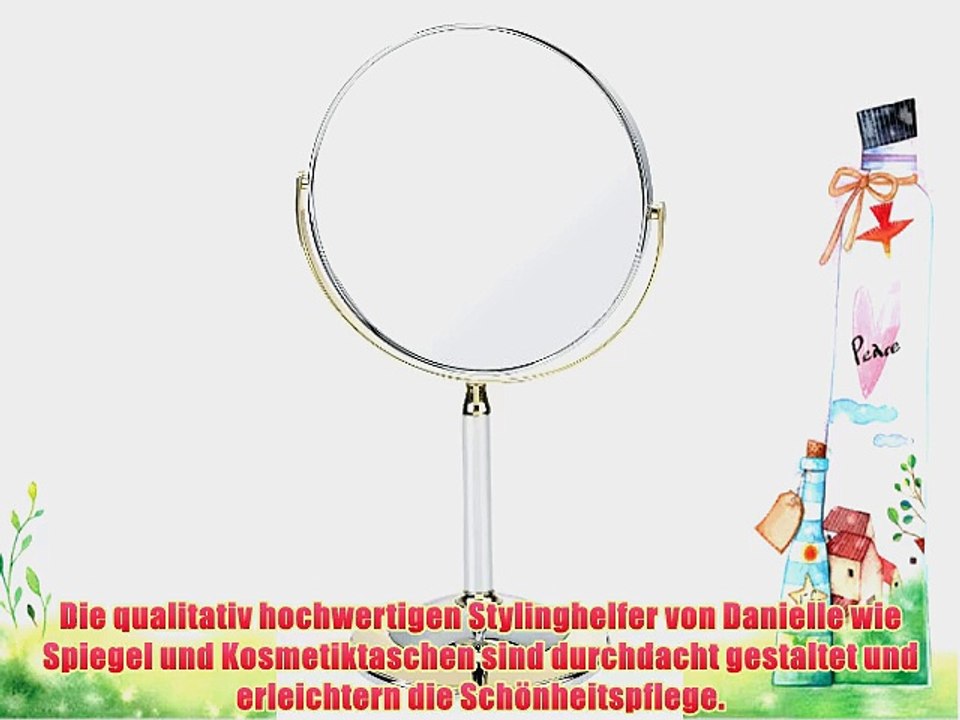 Danielle Kosmetik-Standspiegel 175 cm 7-fache Vergr??erung Chrom / Gold