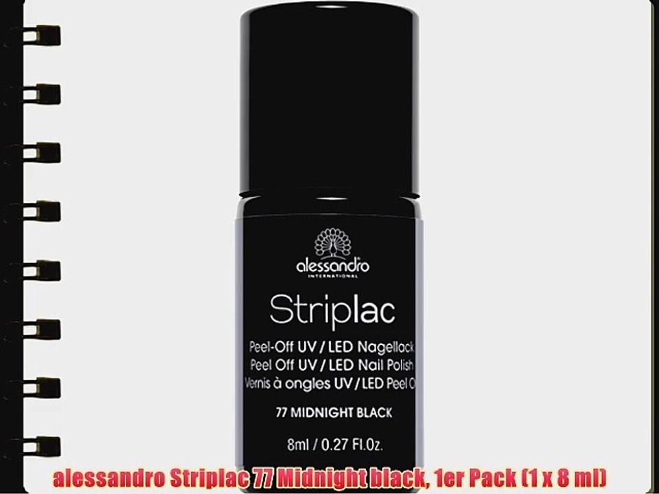 alessandro Striplac 77 Midnight black 1er Pack (1 x 8 ml)