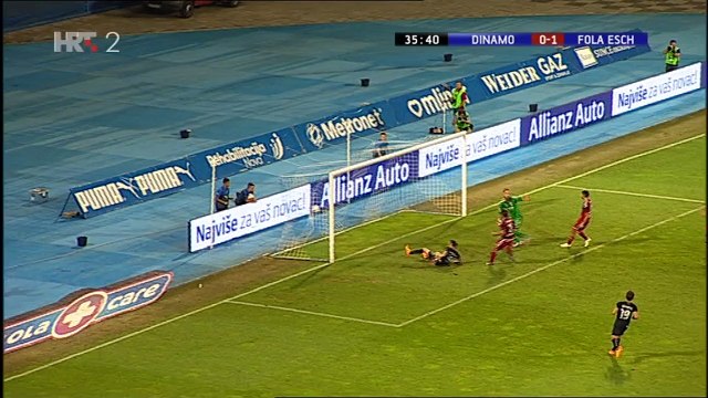 Dinamo (Z) - Fola Esch 1-1, Á. Henríquez (1-1, 36'), 15.07.2015. HD