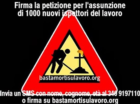 Basta morti sul lavoro
