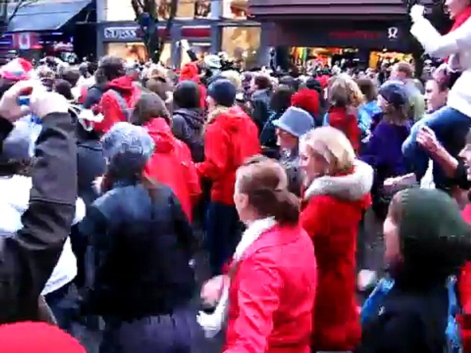 Dancing Flash Mob Vancouver, 2010 Olympics demonstration