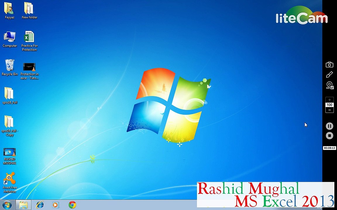 How to protect Ms excel workbook part 1 - Tutorial # 2