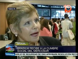 Brasil: Cumbre Social del Mercosur avanza