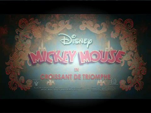 Croissant de Triomphe A Mickey Mouse Cartoon Disney Shows
