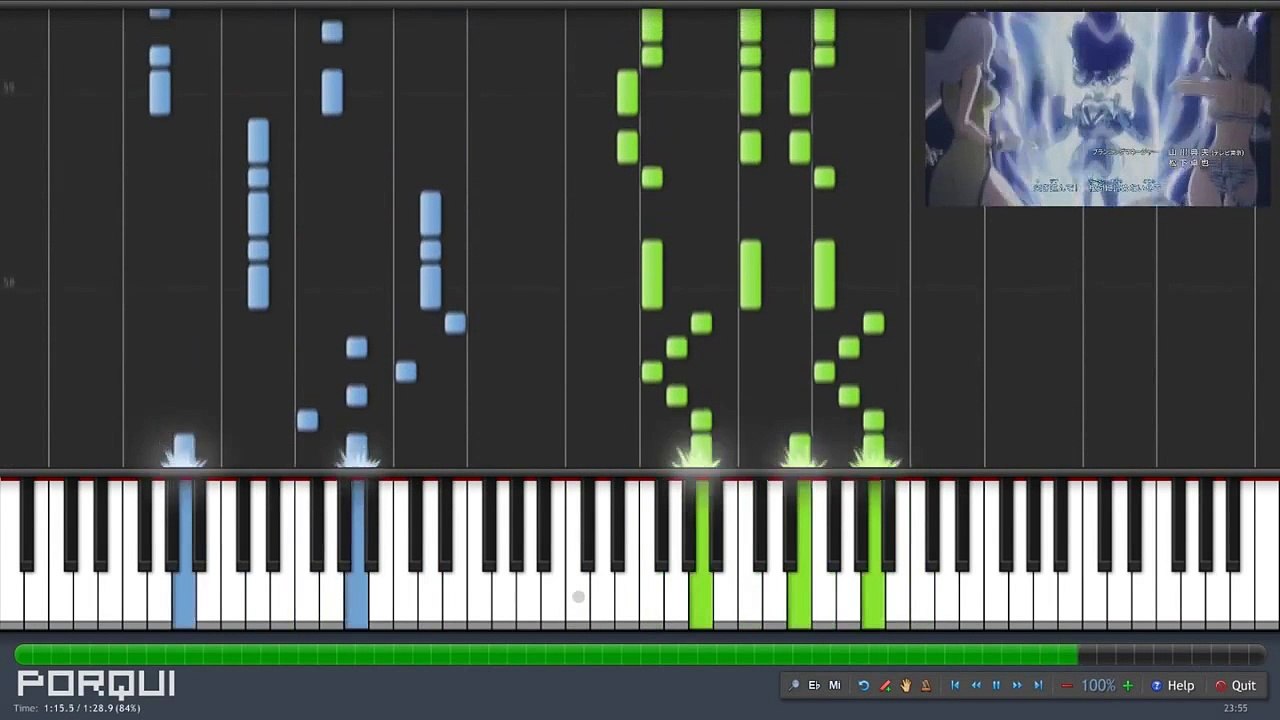 Fairy Tail Opening 20 - NEVER-END TALE (Synthesia)