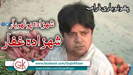 Funy Pothori Drama Clip | Shezada Ghaffar | Latest Pothwari Drama 2016
