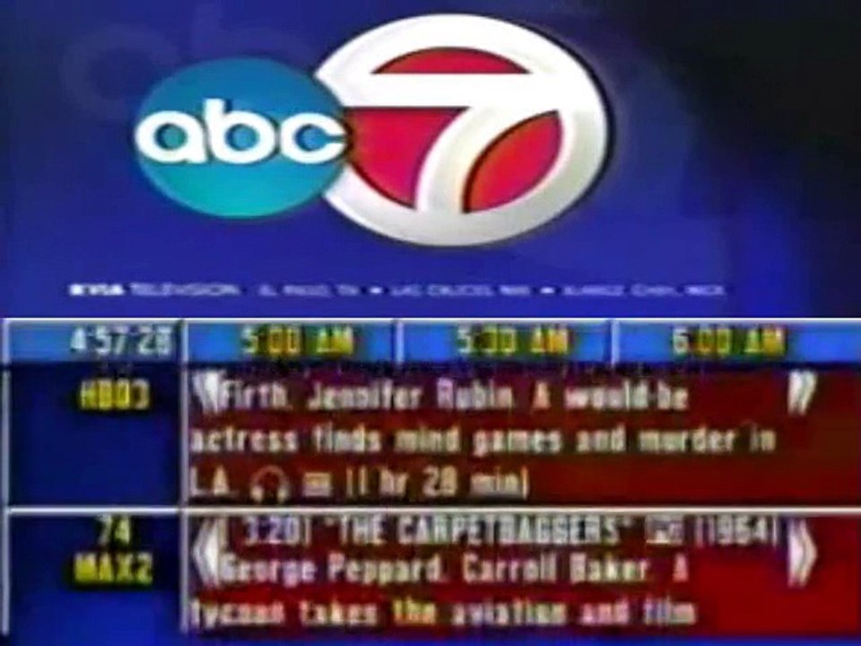 TV Listing Bar