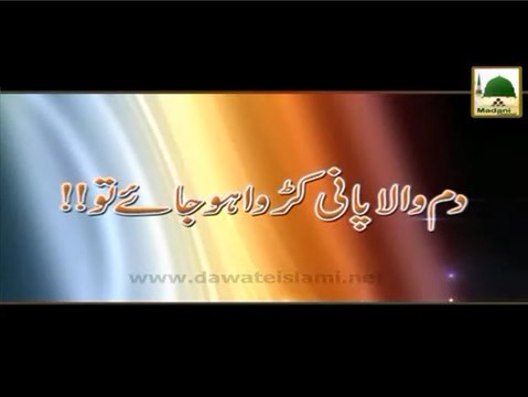 Dam Wala Pani Karwa Ho Jaye To - Maulana Ilyas Qadri - Madani Muzakra