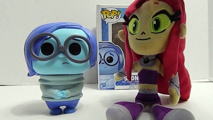 Disney Pixar's Inside Out! Sadness Doll Toy POPS! & Starfire Teen Titans Go!