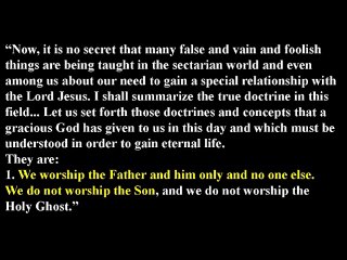 We Do Not Worship The Son - Mormonism Examined
