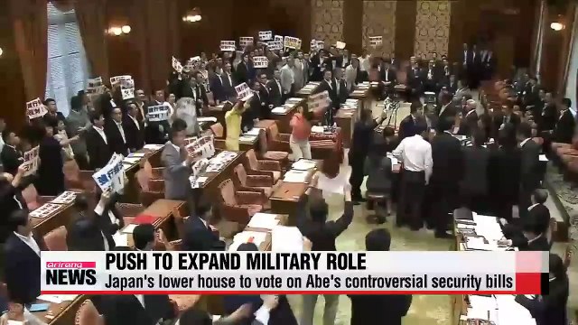 Japan's lower house to vote on Abe's controversial security bills