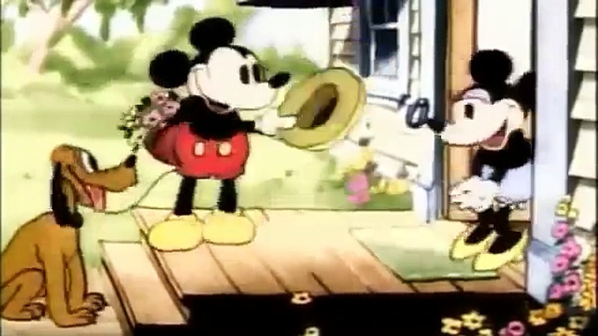 Mickey Mouse,Minnie Mouse,Pluto (Puppy Love)