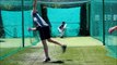 Cricket nets 11 year old brother facing some bowling and sidearm