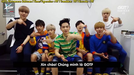[G7VN][Vietsub] KCON 2015 USA - LA Artist Shoutout- GOT7