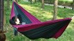 New Portable Outdoor Double Hammock lightweight Fabric Travel Camping Bed  Slide