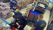 Firefighter takes down an Armed Robber in a shop