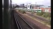 5 mile steam race. Oliver Cromwell 70013 & London/Brighton train. 13/8/09