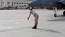 United States Air Force soldiers having fun on Friday