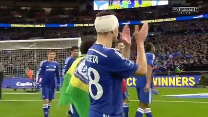 Chelsea vs Tottenham - Capital One Cup FINAL 2015 - Chelsea Full Cup Celebrations HD