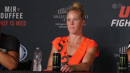 After a tough battle Holly Holm gets her second win in the Octagon