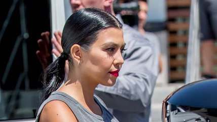 Kourtney Kardashian vista con canas luego de separación con Scott Disick
