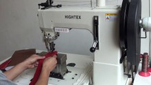 Machine à coudre à pilier à deux aiguilles pour fil tressé pour les coutures décoratives