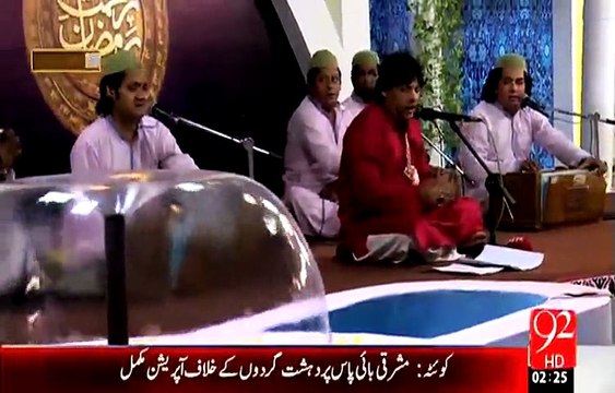 Rehmat e Ramazan - 19 Ramazan – Sehr – Qawwali – Milta Hai Kya Namaz Main – 7-JUL-15 – 92 News HD