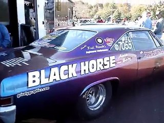Black Horse Racing Drag Cars